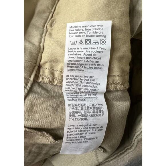 J.Crew Khaki Flat Front Shorts-4 - Picture 5 of 8